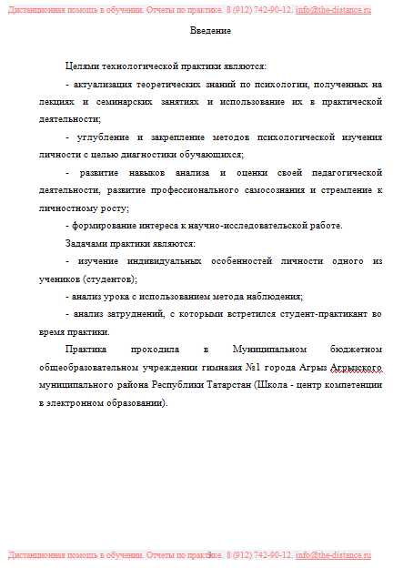 Пример отчета по практике КФУ