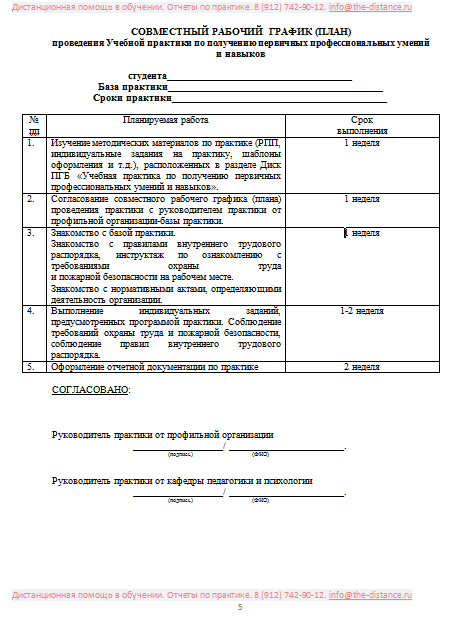 Пример отчета по практике ВЭГУ